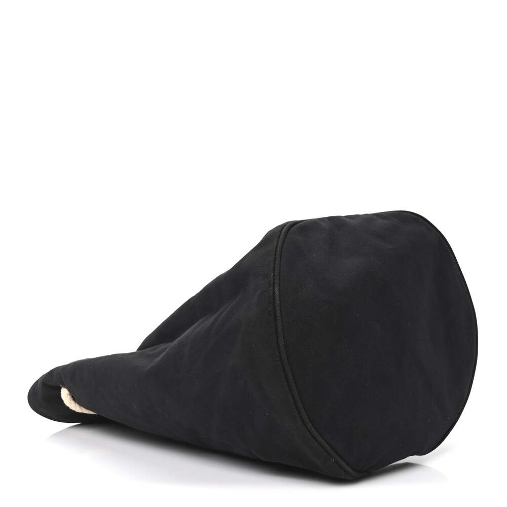 Canvas Drawstring Backpack Black White #199996c58b - image 4